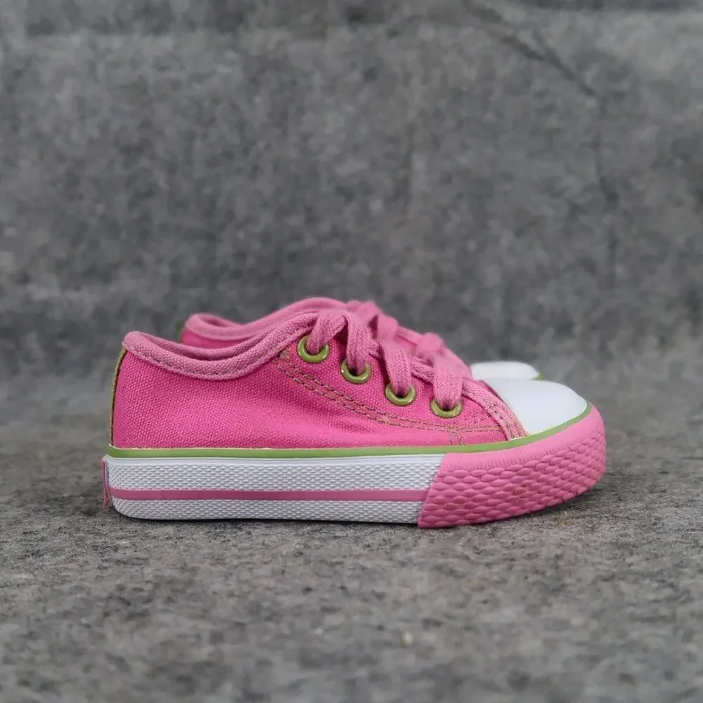 Childrens Place Shoes Baby Toddler 6 Sneakers Canvas Classic Pink Lace Up Casual